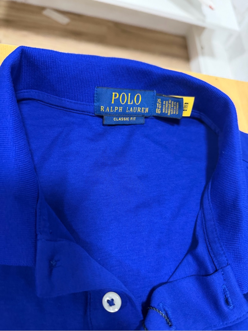 Ralph Lauren Polo Shirt in Bright Blue with Pony Logo - Picture 2 of 4
